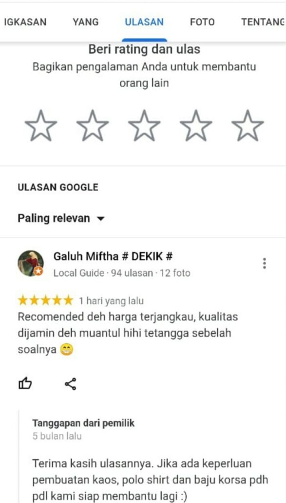 Tempat Bikin Kaos Jogja